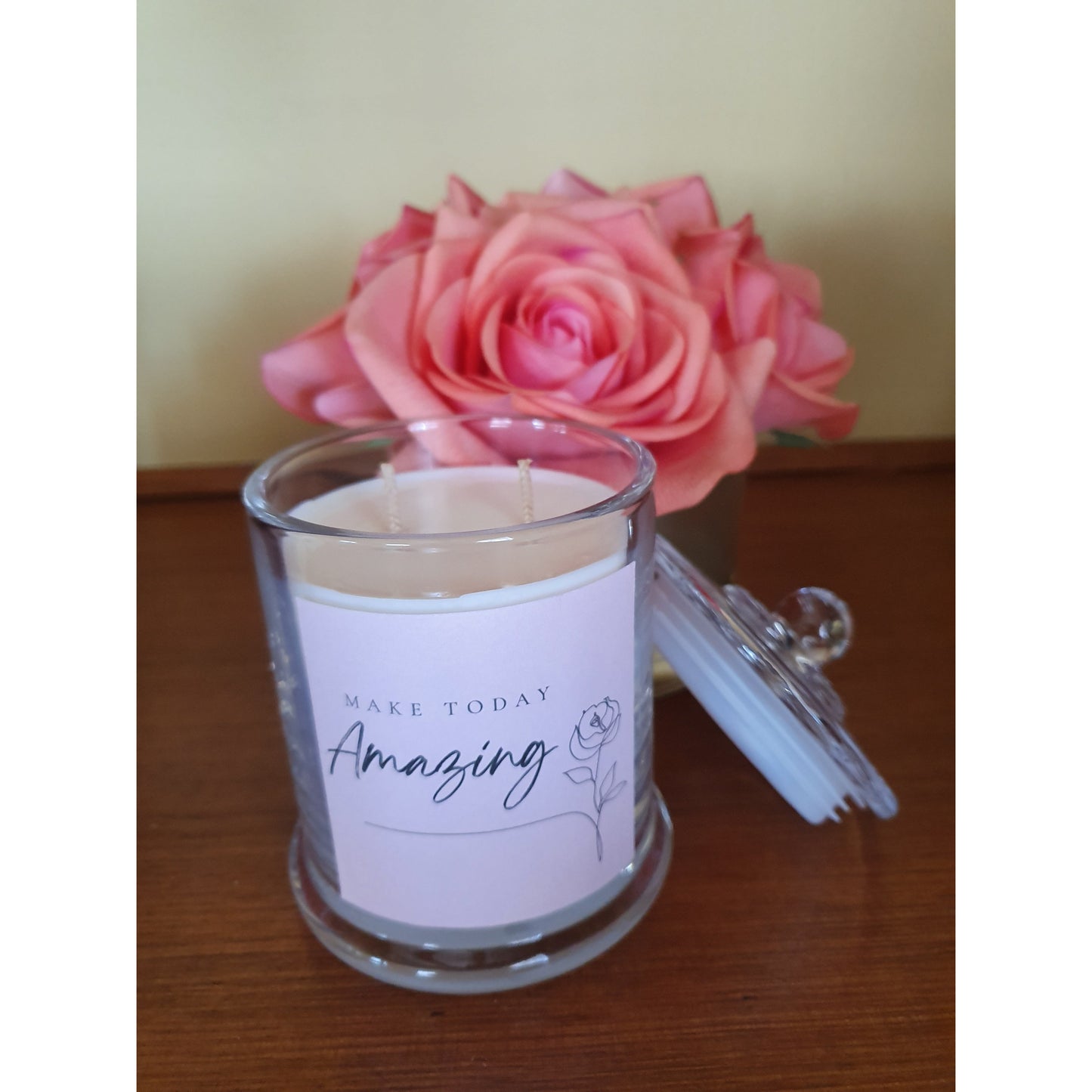 Inspirational Quote Candle- Make Today Amazing