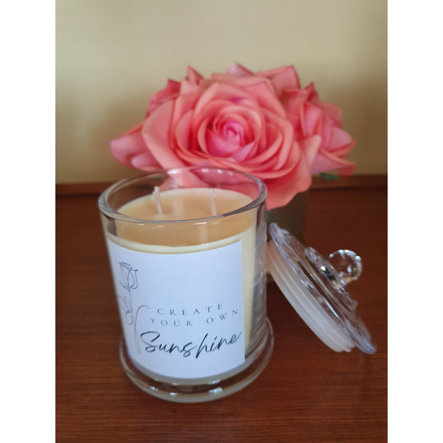 Inspirational Quote Candle - Create Your own Sunshine