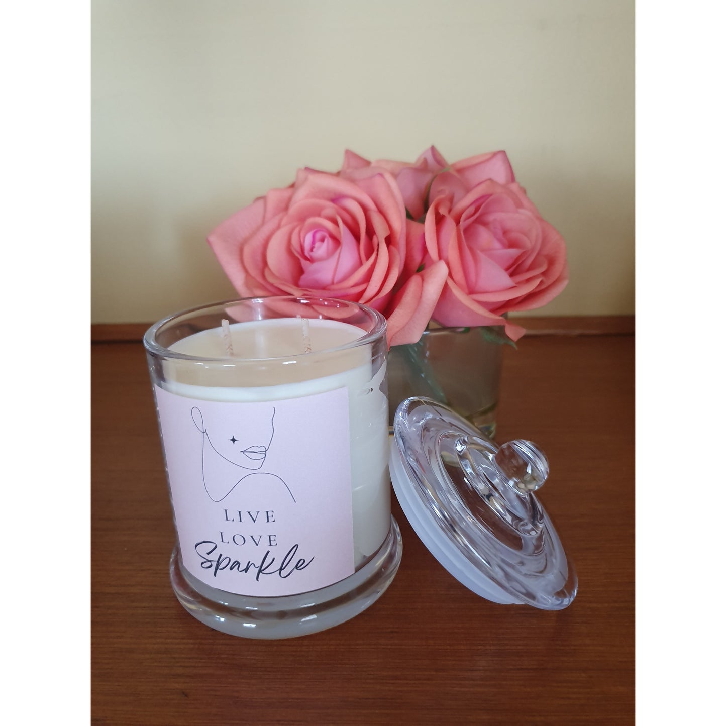 Inspirational Quote Candles - Live Love Sparkle