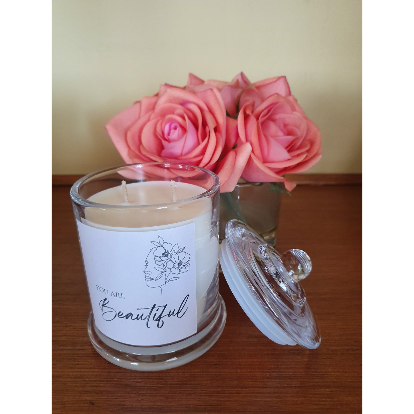 Inspirational Quote Candle - You are Beautiful