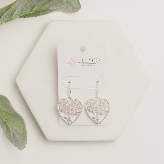Heart Tree Earrings