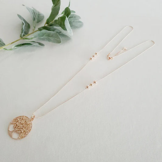 Rose Gold Tree Necklace