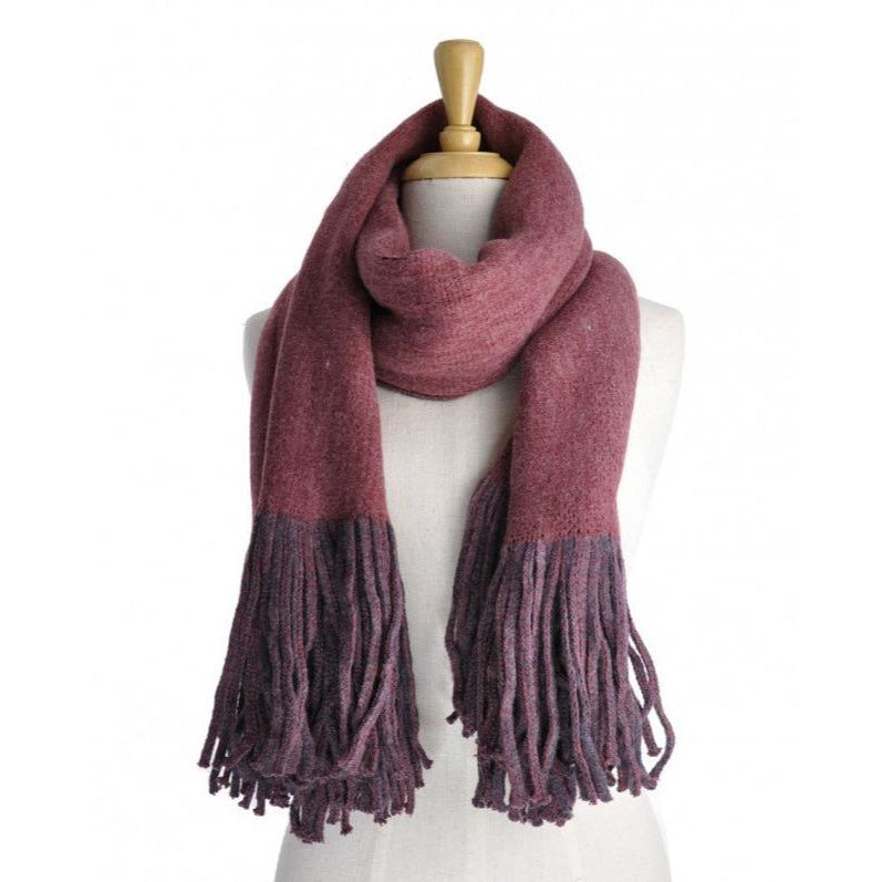 Red Wine 2 tone scarf